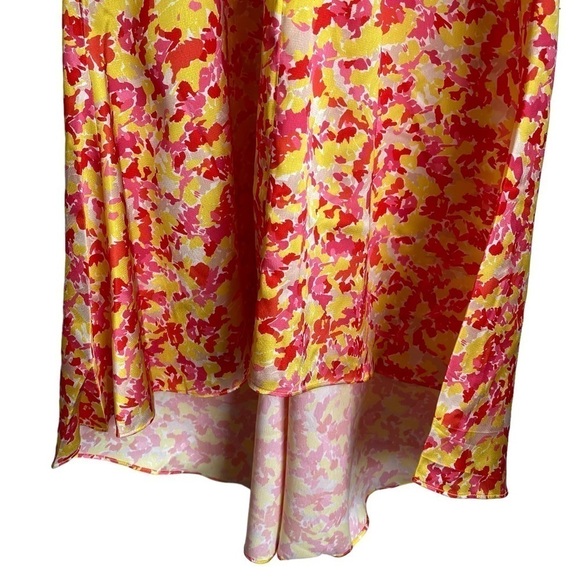 LINI Amalia Yellow Red Multi Maxi Dress Size Large New with Tags - Picture 4 of 14